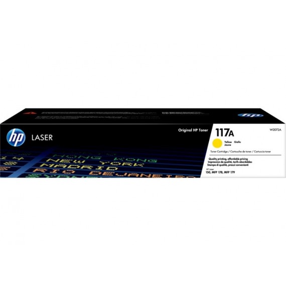 HP 117A Yellow Original Laser Toner Cartridge (W2072A)