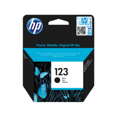 HP 123 Black Original Ink Cartridge (F6V17AE)