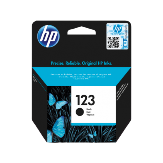 HP 123 Black Original Ink Cartridge (F6V17AE)