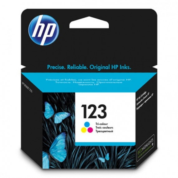 HP 123 Tri-color Original Ink Cartridge (F6V16AE)
