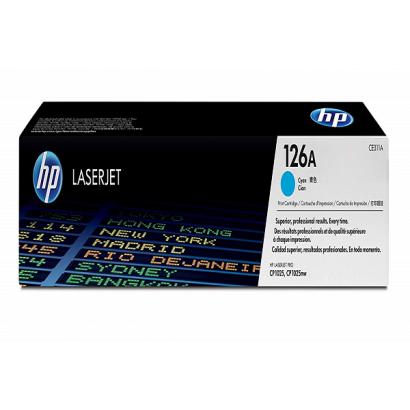 HP 126A Cyan Original LaserJet Toner Cartridge (CE311A)