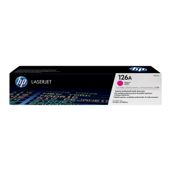 HP 126A Magenta Original LaserJet Toner Cartridge (CE313A)