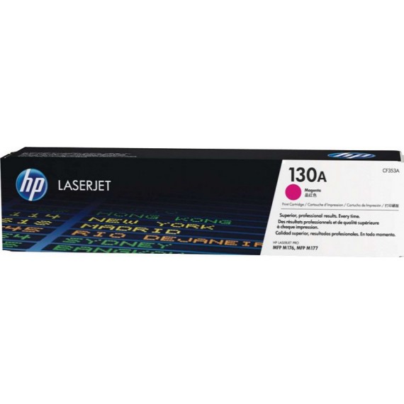 HP 130A Magenta Original LaserJet Toner Cartridge, CF353A
