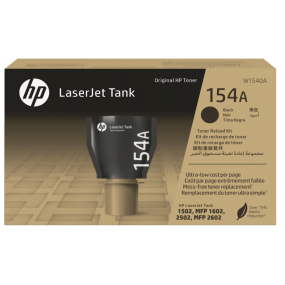 HP 154A Black Original LaserJet Tank Toner Reload Kit (W1540A) HP 154A Black Original LaserJet Tank Toner Reload Kit (W1540A)