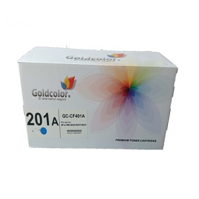 GOLDCOLOR 201A CYAN TONER CARTRIDGE (CF401A) FOR HP REPLACEMENT