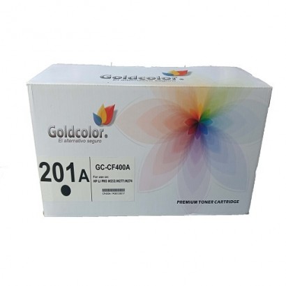 GOLDCOLOR 201A BLACK TONER CARTRIDGE (CF400A) FOR HP REPLACEMENT