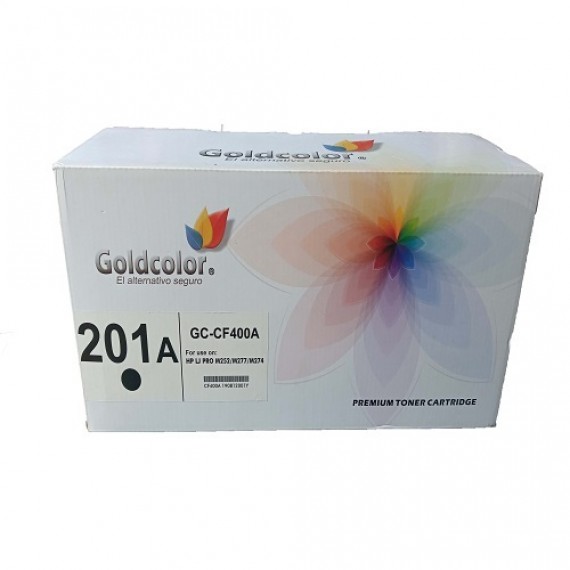 GOLDCOLOR 201A BLACK TONER CARTRIDGE (CF400A) FOR HP REPLACEMENT