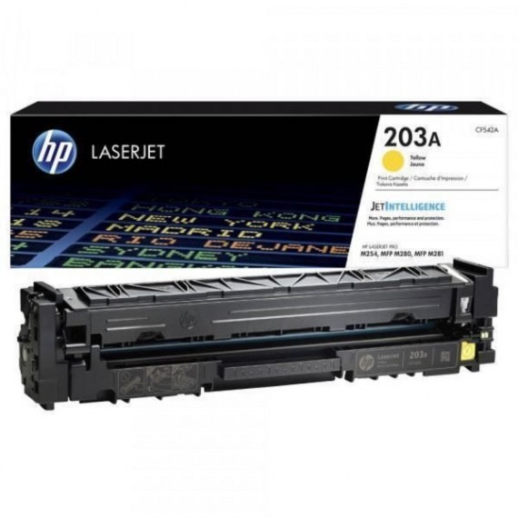 HP 203A Yellow Original LaserJet Toner Cartridge CF542A