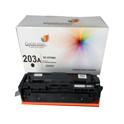 GOLDCOLOR 203A BLACK TONER CARTRIDGE (CF540A) FOR HP REPLACEMENT