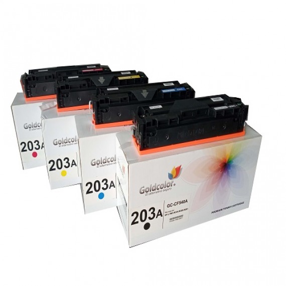 203a Toner Cartridge - Set - Black + Cyan + Yellow & Magenta