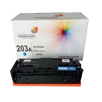 GOLDCOLOR 203A CYAN TONER CARTRIDGE (CF541A) FOR HP REPLACEMENT