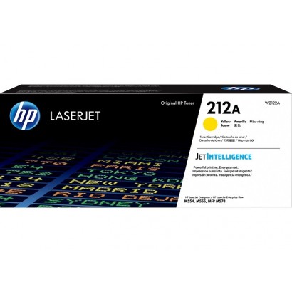 HP 212A Yellow Original LaserJet Toner Cartridge, W2122A