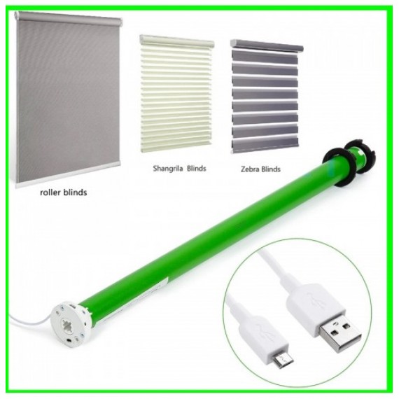 25mm Li Battery Rechargeable Roller Blind Electric Tubular Motor