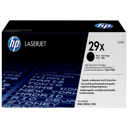 HP 29X High Yield Black Original LaserJet Toner Cartridge (C4129X)