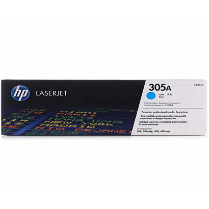 HP 305A Cyan Original LaserJet Toner Cartridge (CE411A)