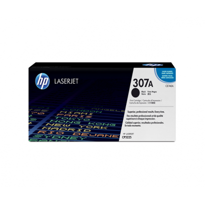 HP 307A Black Original LaserJet Toner Cartridge (CE740A)