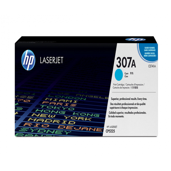HP 307A Cyan Original LaserJet Toner Cartridge (CE741A)
