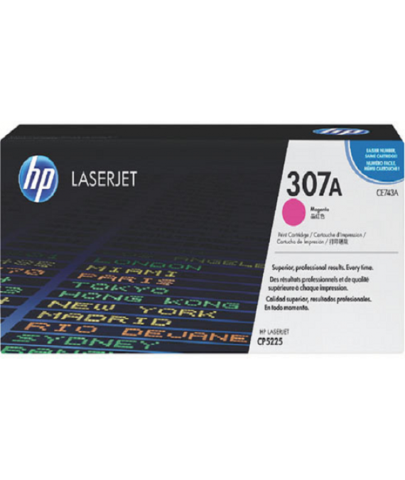 HP 307A Magenta Original LaserJet Toner Cartridge (CE743A) HP 307A Magenta Original LaserJet Toner Cartridge (CE743A)