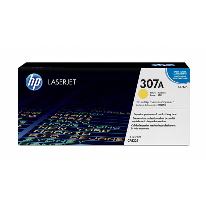 HP 307A Yellow Original LaserJet Toner Cartridge (CE742A)