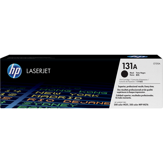 HP 131A Black Original LaserJet Toner Cartridge (CF210A)