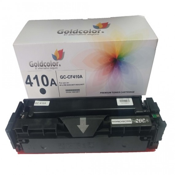 GOLDCOLOR 410A BLACK TONER CARTRIDGE (CF410A) FOR HP REPLACEMENT