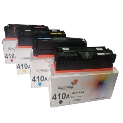 410A Toner Cartridge Set- Black, Cyan, Yellow & Magenta for HP Replacement