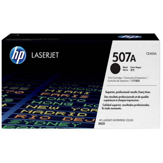 HP 507A Black Original LaserJet Toner Cartridge (CE400A)