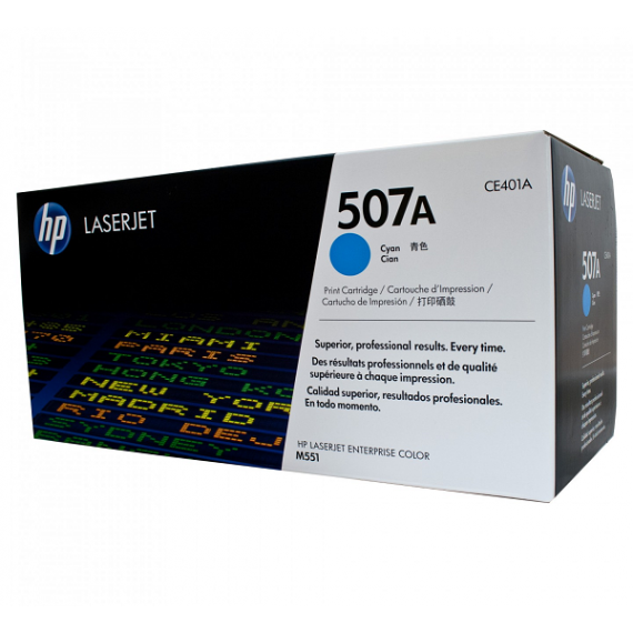 HP 507A Cyan Original LaserJet Toner Cartridge (CE401A)