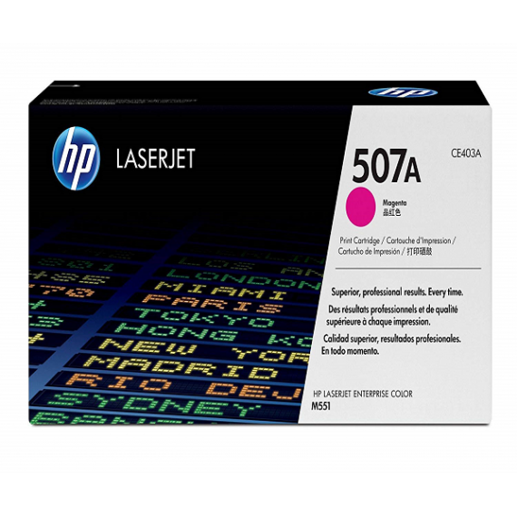HP 507A Magenta Original LaserJet Toner Cartridge (CE403A)