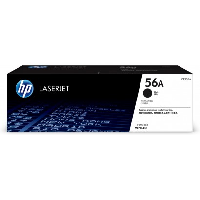 HP 56A Black Original LaserJet Toner Cartridge (CF256A)