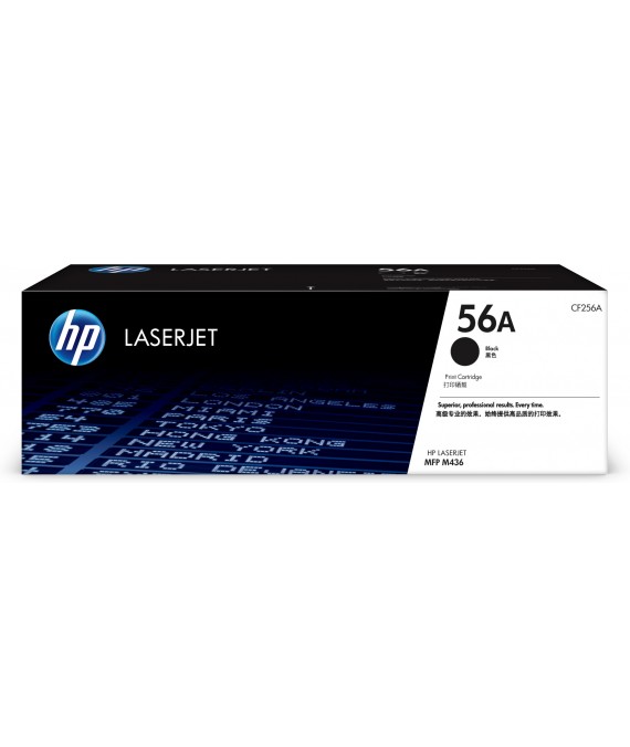 HP 56A Black Original LaserJet Toner Cartridge (CF256A)