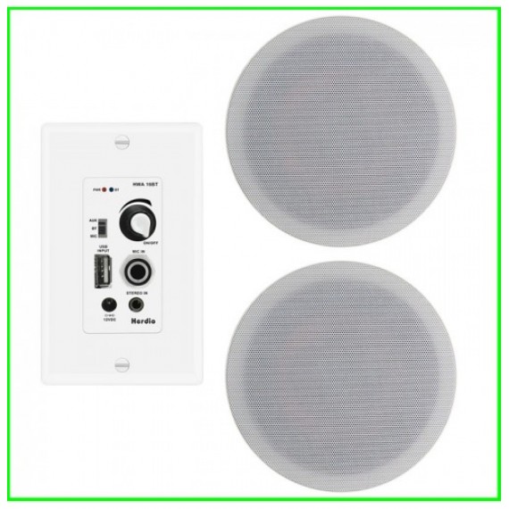 6.5 Bluetooth Ceiling Speakers 300 Watts 2-Way-2 Speakers
