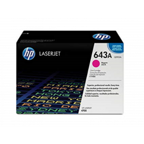 HP 643A Magenta Original LaserJet Toner Cartridge (Q5953A)