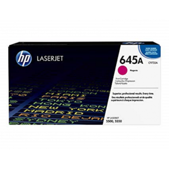 HP 645A Magenta Original LaserJet Toner Cartridge (C9733A)