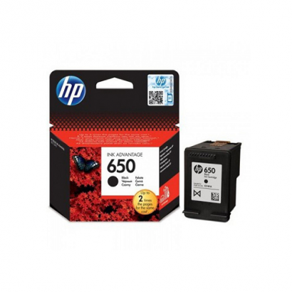 HP 650 Black Original Ink Advantage Cartridge (CZ101AE)
