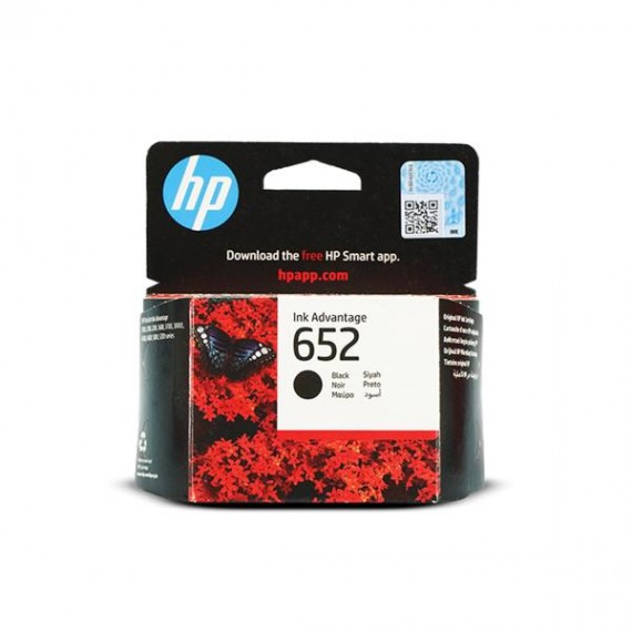 HP 652 Black Original Ink Advantage Cartridge (F6V25AE)