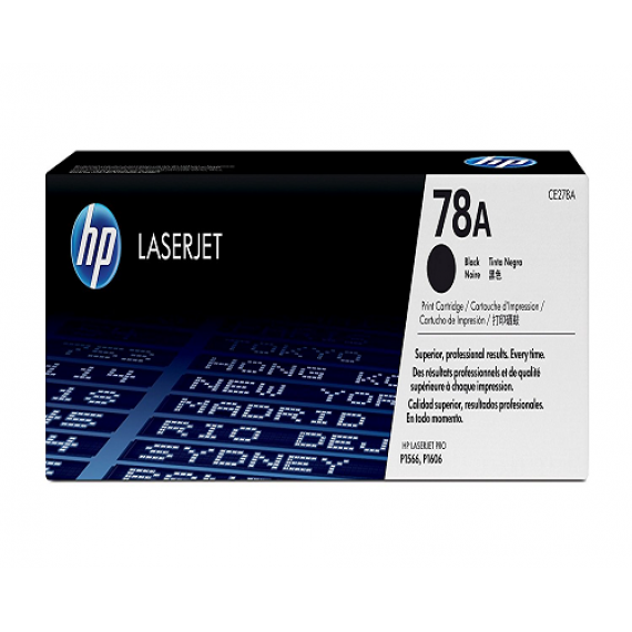 HP 78A Black Original LaserJet Toner Cartridge (CE278A)