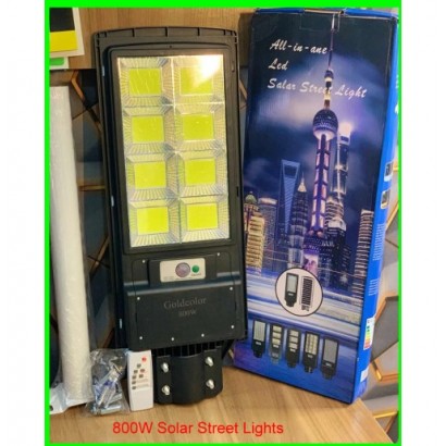 Solar Streetlight Led with Pole/Remote-800w