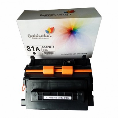 GOLDCOLOR 81A BLACK TONER CARTRIDGE (CF281A) FOR HP REPLACEMENT