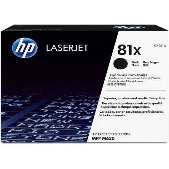 HP LaserJet 81X High Yield Original Black Toner Cartridge CF281X