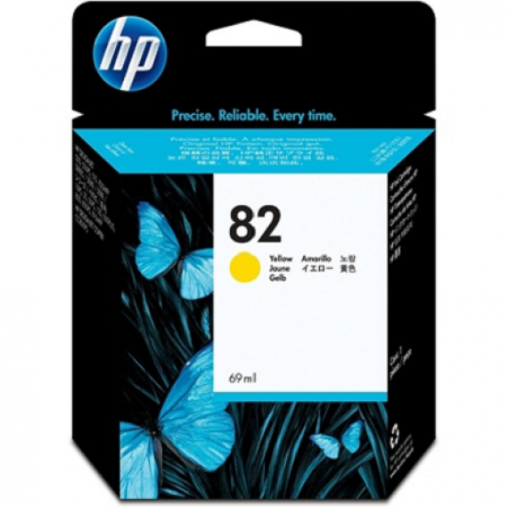 HP 82 69-ml Yellow DesignJet Ink Cartridge (C4913A)
