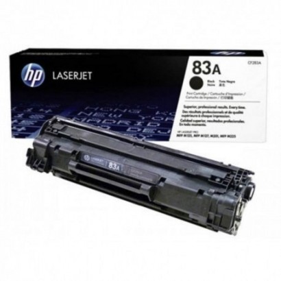 HP 83A Black Original LaserJet Toner Cartridge, CF283A