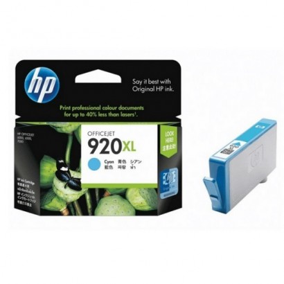 HP 920XL High Yield Cyan Original Ink Cartridge (CD972AE)