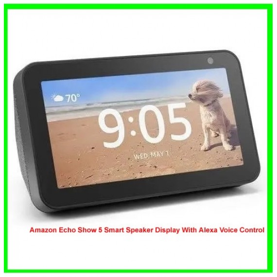 Amazon Echo Show 5 Smart Speaker Display With Alexa Voice Control