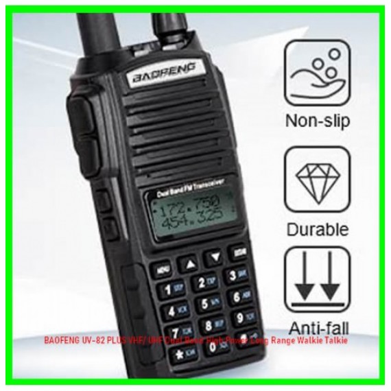 BAOFENG UV-82 PLUS VHF/ UHF Dual Band High Power Long Range Walkie Talkie