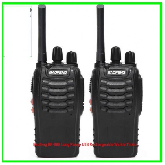 Baofeng BF-88E Long Range USB Rechargeable Walkie Talkie