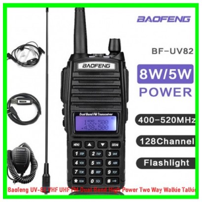 Baofeng UV-82 VHF UHF FM Dual Band High Power Two Way Walkie Talkie Baofeng UV-82 VHF UHF FM Dual Band High Power Two Way Walkie Talkie