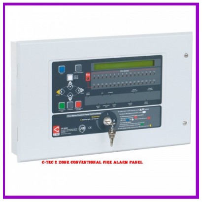C-TEC 2 ZONE CONVENTIONAL FIRE ALARM PANEL