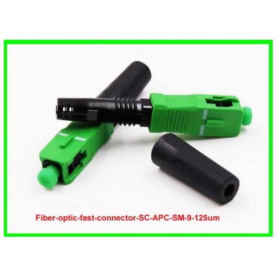 Fiber optic fast connector SC/APC SM 9/125um