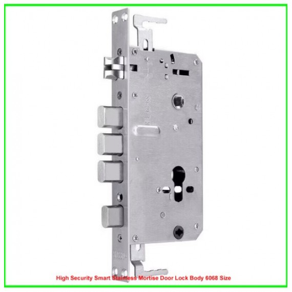 High Security Smart Stainless Mortise Door Lock Body 6068 Size